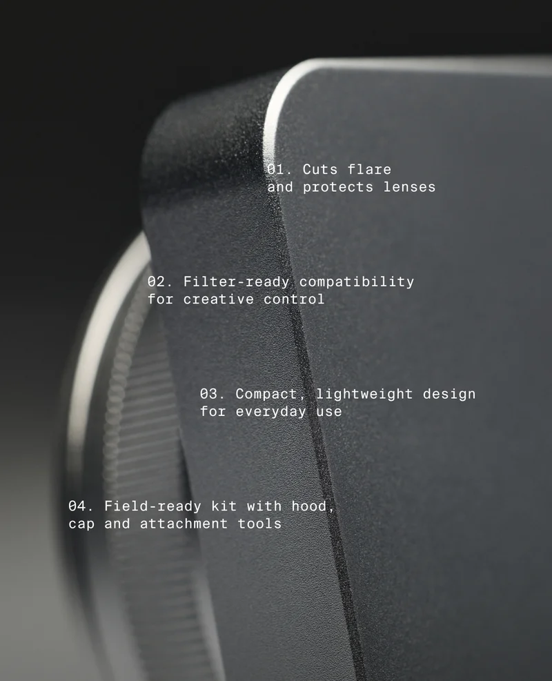 01. Cuts flare  and protects lenses