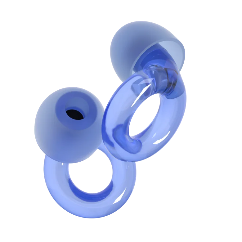 A pair of Loop Engage in the Midnight Sapphire shade from the Equinox collection.