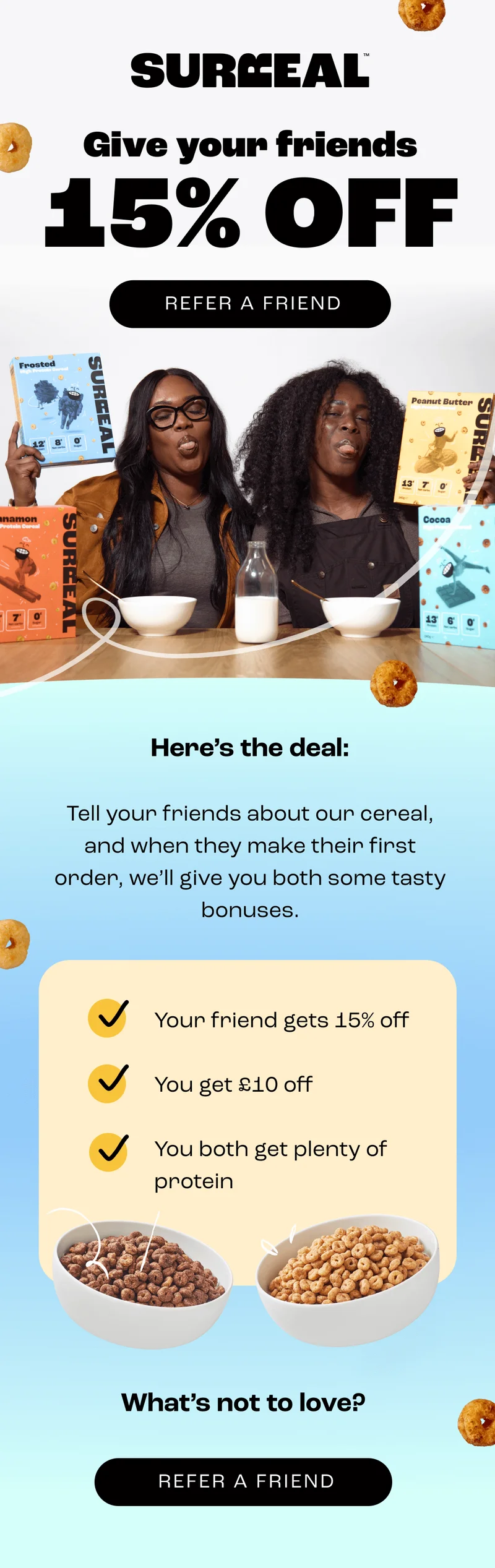 Give your friends 15% off