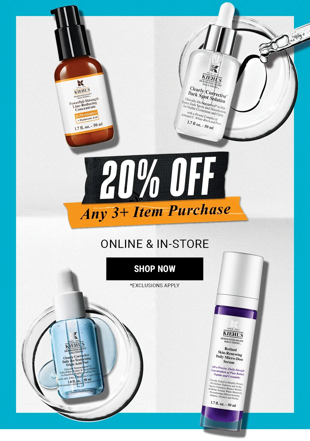 20% OFF Any 3+ Item Purchase