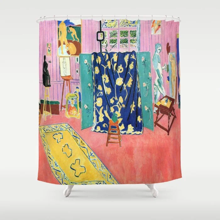 Henri Matisse The Pink Studio Shower Curtain Shower Curtain