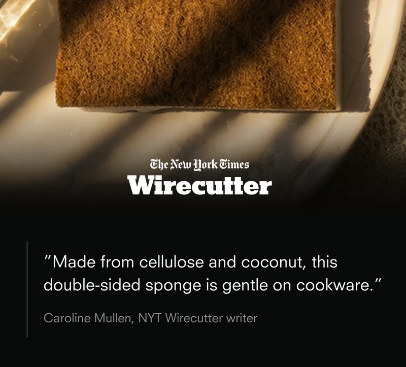 Chosen as one of the New York Times Wirecutter's favorite kitchen sponges