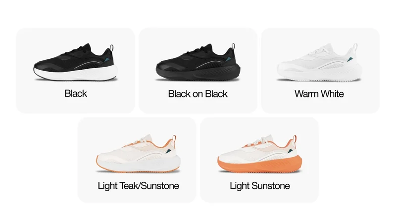 Grid of all colours of the Tidal Sneaker.