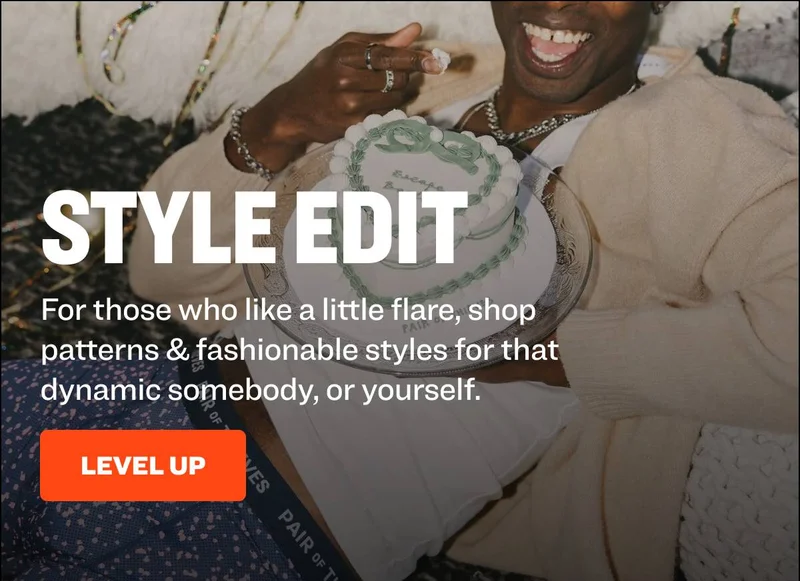 style EDIT For those who like a little flare, shop patterns & fashionable styles for that dynamic somebody, or yourself. LEVEL UP
