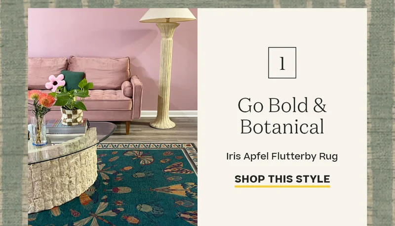 Iris Apfel Flutterby Rug