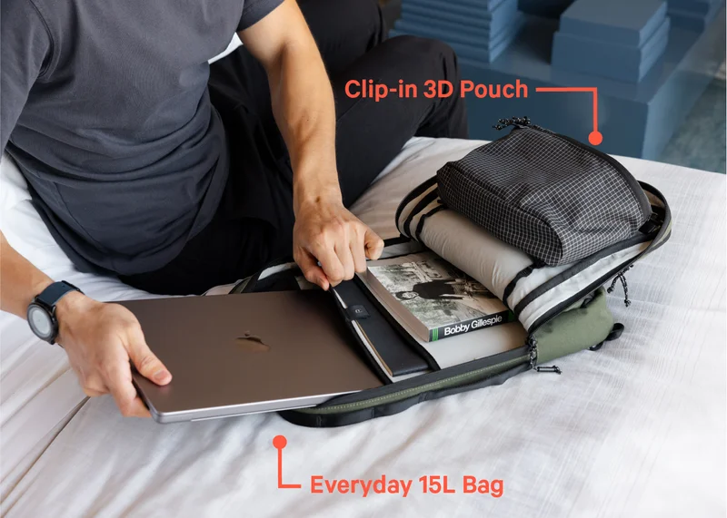 The 15L Bag + 3D Clip-in pouch