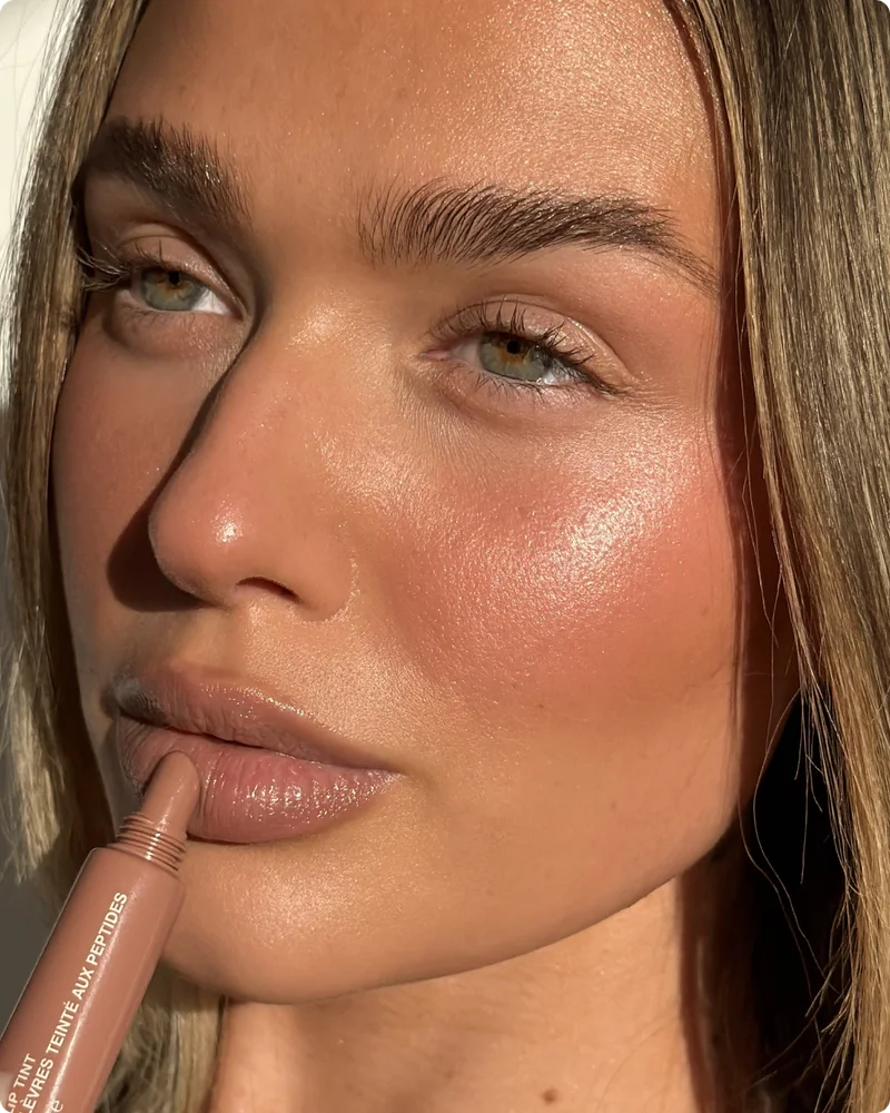 dana wears peptide lip tint in colada