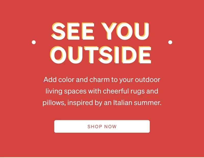 Shop Outdoor Rugs + Pillows