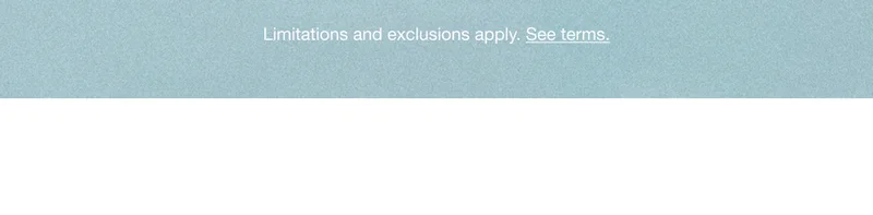 Limitations and exclusions apply. See terms.