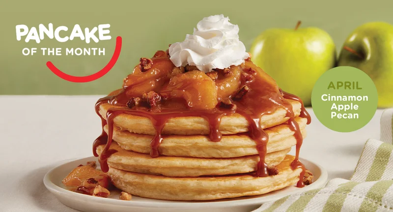 April Pancake of the Month | Cinnamon Apple Pecan