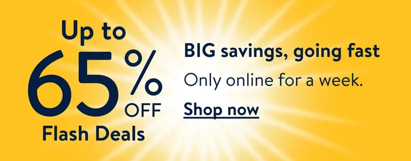 Up to 65% off Flash Deals