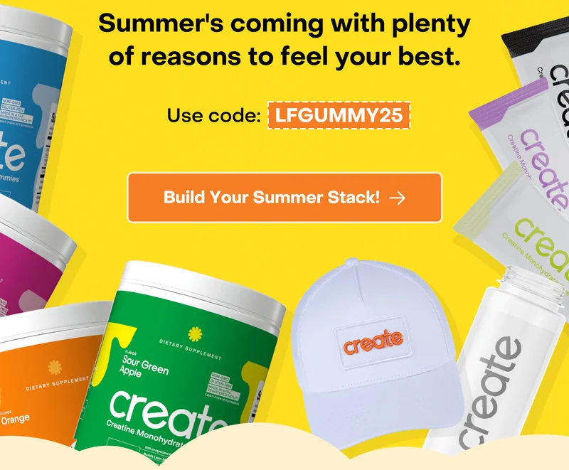Summer's coming with plenty of reasons to feel your best. Use Code: DOUBLEDOWN. Build you summer stack now.