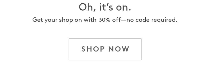 Get 30% Off Sitewide