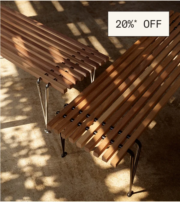 Save 20%* on The Acton Slat Bench