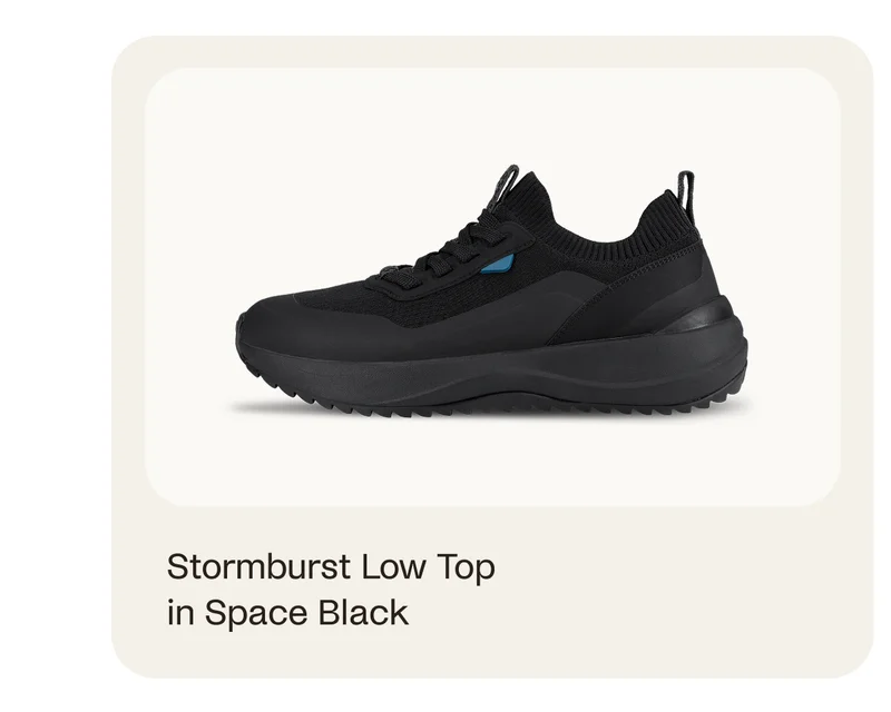Stormburst Low Top in Space Black