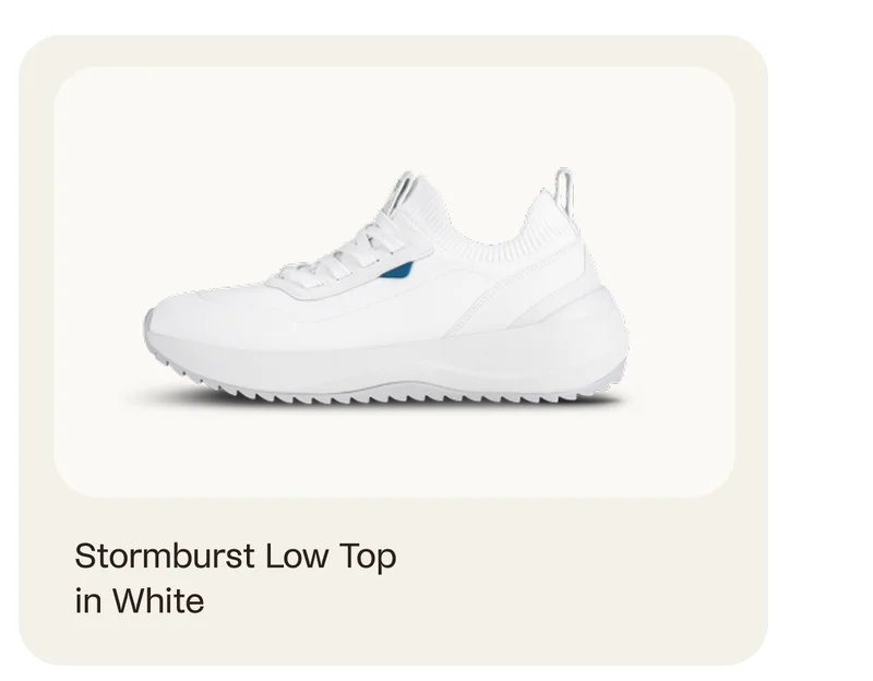 Stormburst Low Top in White