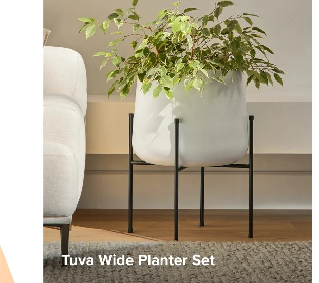 Tuva Wide Planter Set
