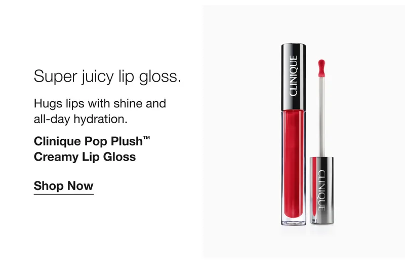 Super juicy lip gloss. | Hugs lips with shine and all-day hydration. | Clinique Pop Plush™ Creamy Lip Gloss | Shop Now