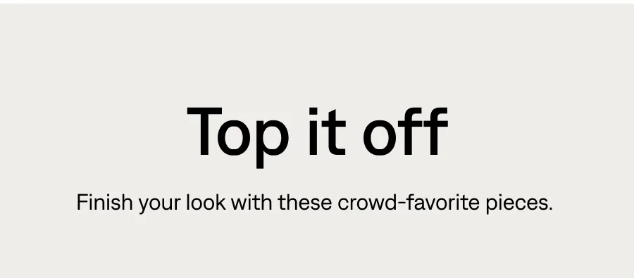 Top it off
