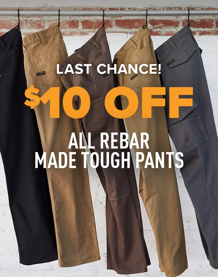 $10 ODD ALL REBAR MADE TOUGH PANTS