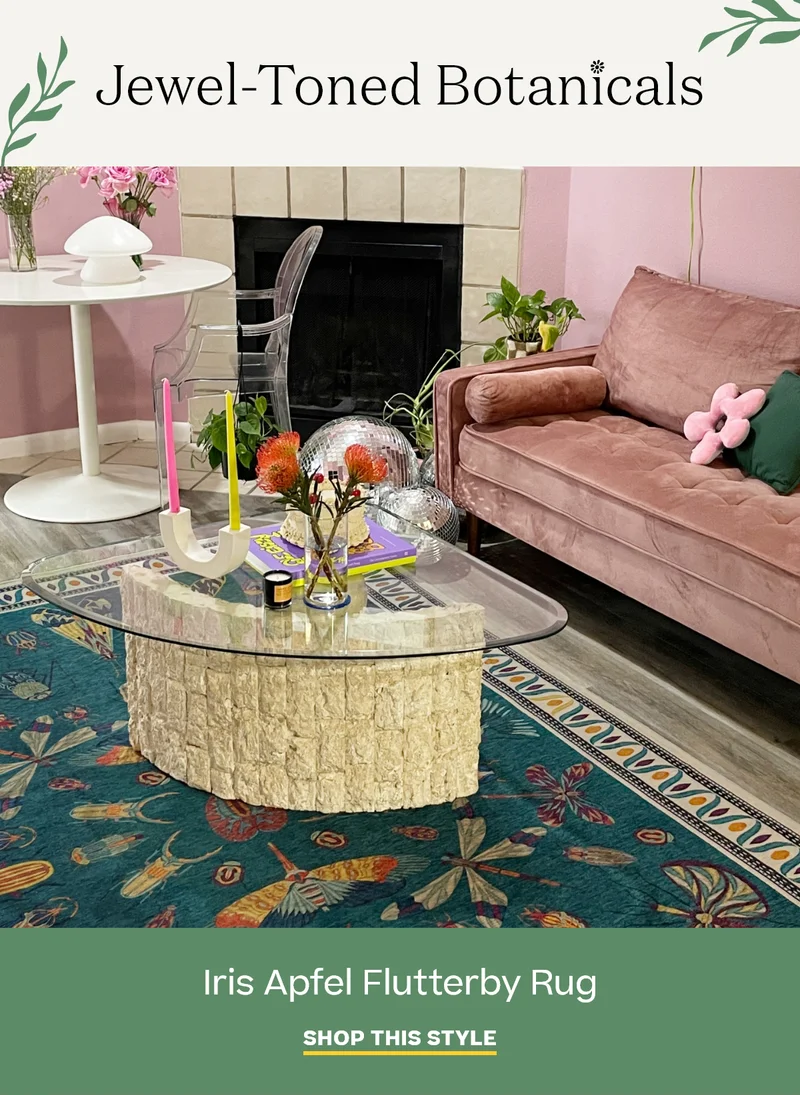 Iris Apfel Flutterby Rug