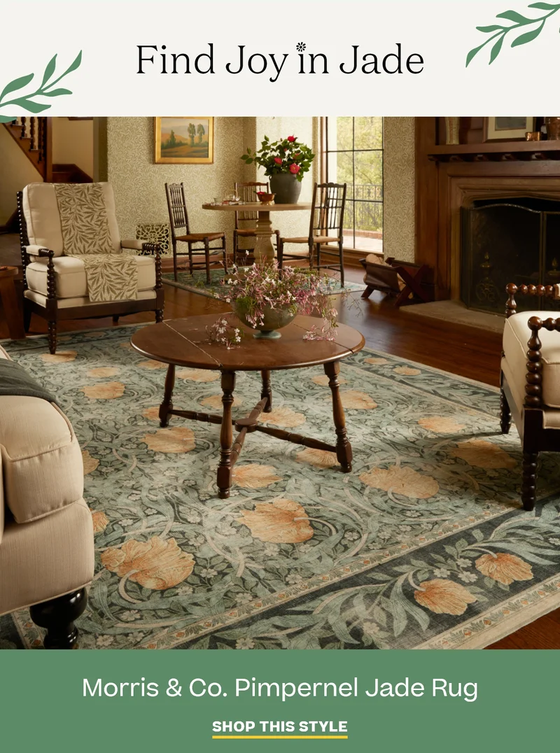 Morris Co. Pimpernel Jade Rug