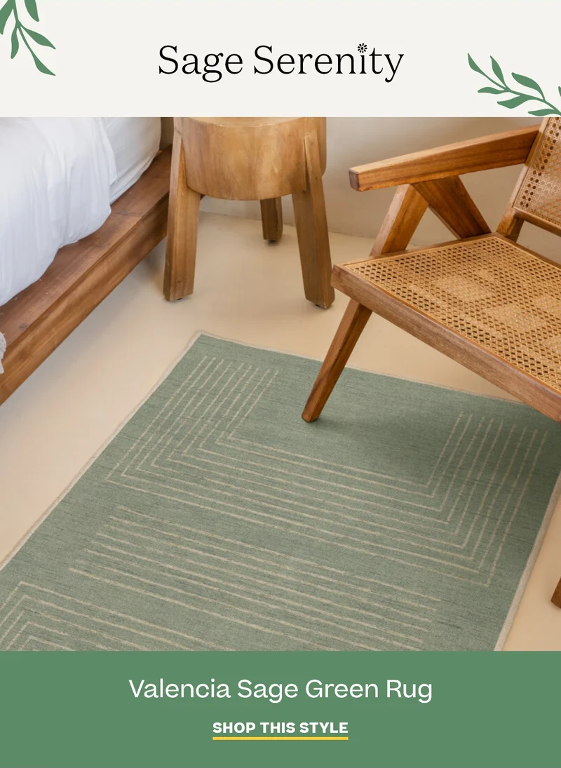 Valencia Sage Green Rug