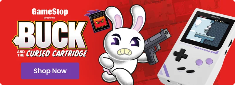GameStop presents Buck And The Cursed Cartridge | Shop Now