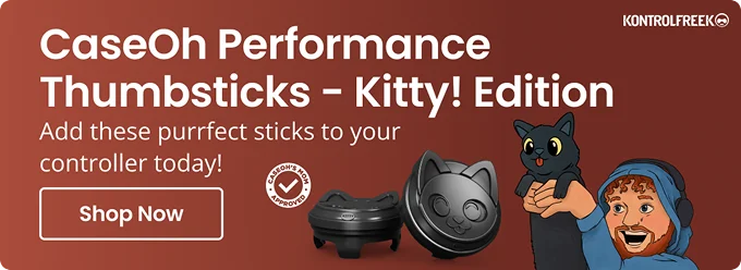 CaseOh Performance Thumbsticks - Kitty! Edition | Add these purrfect sticks to your controller today! | Shop Now