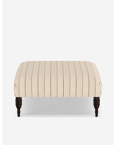 Vyola Ottoman-Natural Linen