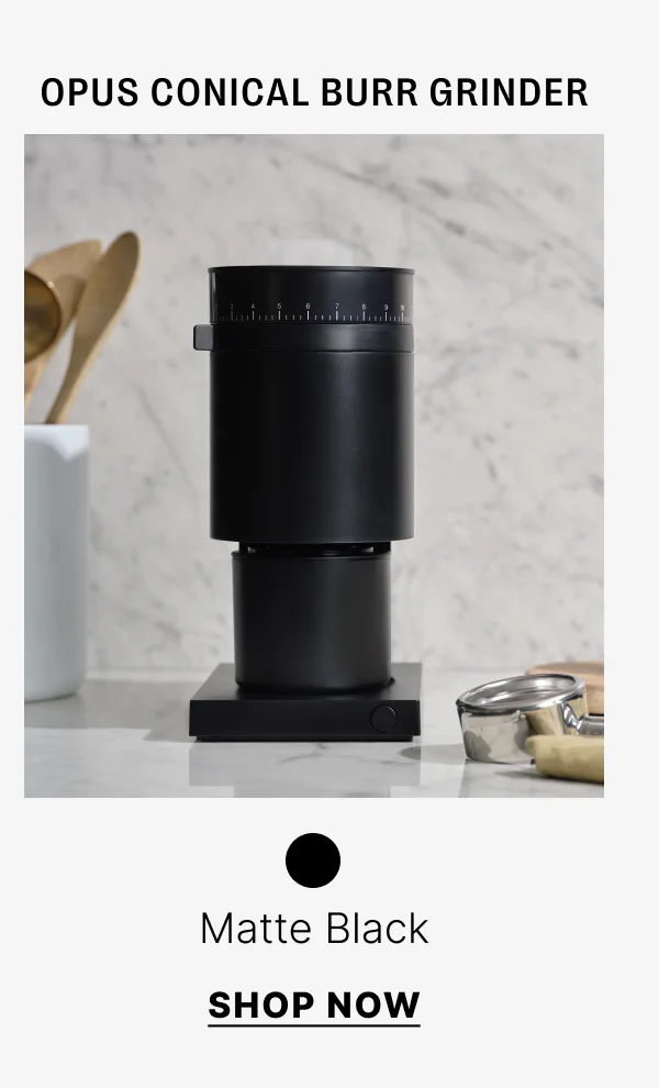 Opus Conical Burr Grinder - Matte Black