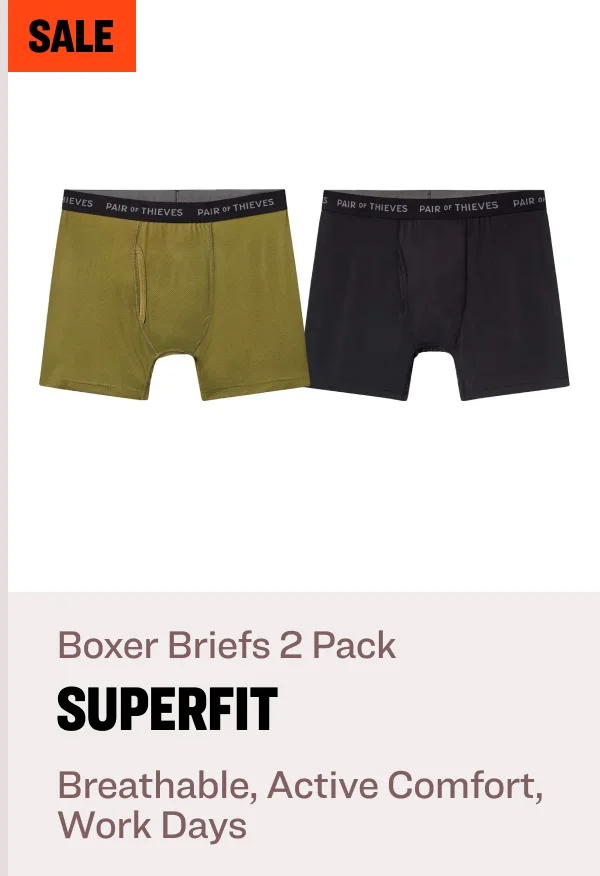 sale Boxer Briefs 2 Pack superfit Breathable, Active Comfort, Work Days
