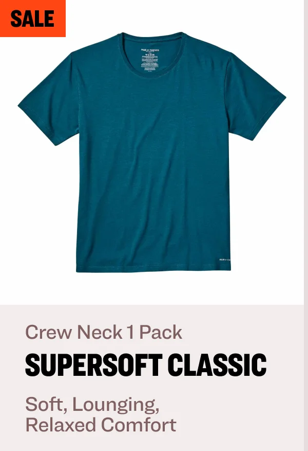 sale Crew Neck 1 Pack supersoft classic Soft, Lounging,  Relaxed Comfort