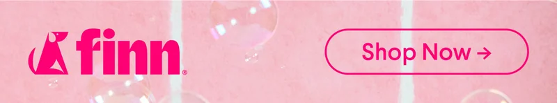 Finn logo and Shop Now Button