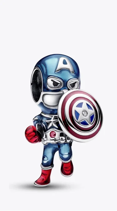 Marvel The Avengers Captain America Charm