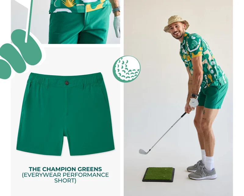 Everywear Performance Short: The Champion Greens