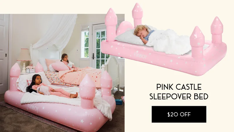 Pink Castle Sleepover Bed | $20 OFF