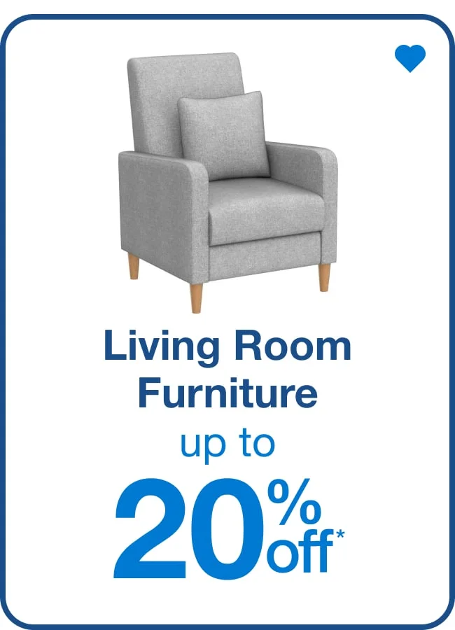 Up to 20% off Living Room Furniture