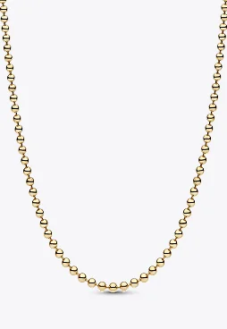 14k gold-plated ball chain