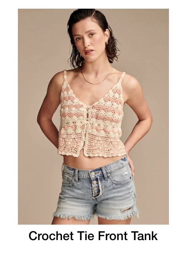 Crochet Tie Front Tank
