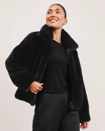 On The List Faux Fur Jacket