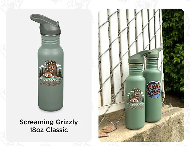 18oz Bottle - Screaming Grizzly