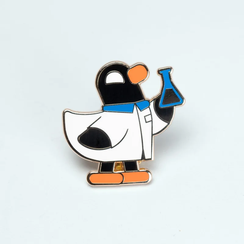 Image of Scientist Duck Enamel Pin