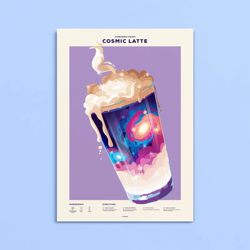 Image of Forbidden Foods: Cosmic Latte Poster