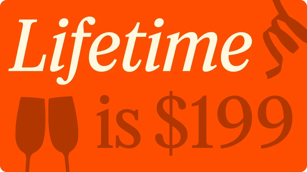 lifetime is $199