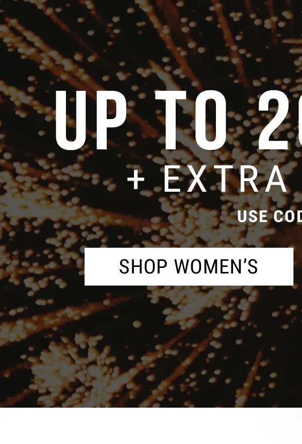 up to 20% off** + extra 25% Off** use code: 2025 Shop Women's