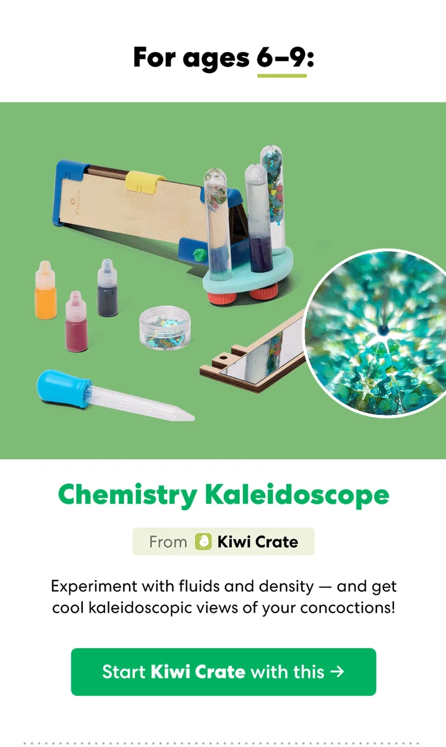 For ages 6—9: Chemistry Kaleidoscope From Kiwi Crate