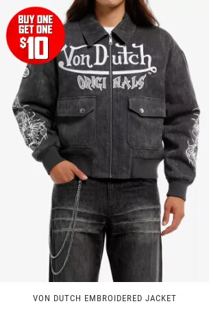 Shop outerwear, buy one, get one $10