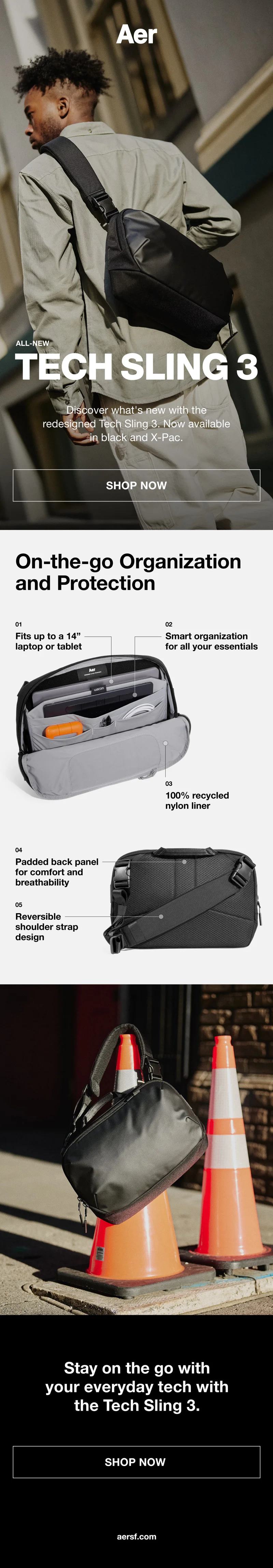 Detailed images of the Aer Tech Sling 3
