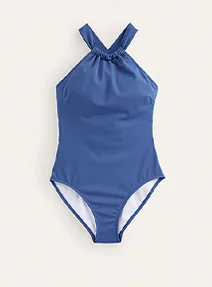Gather Cross-back Swimsuit - Globe